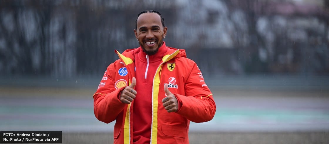 O heptacampeão Lewis Hamilton chega à Ferrari