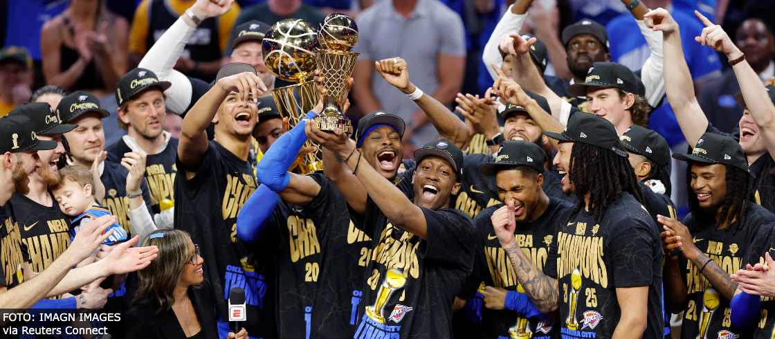 Oklahoma City Thunder é o novo campeão da NBA